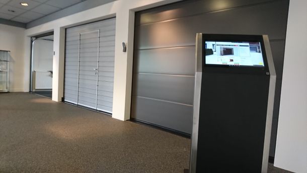 showroom van bestelgaragedeur